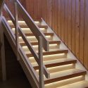 Trappe LED COB strip sett - 2x5 meter, 12W, 24V, IP20, med sensor