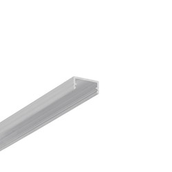 Påbygg 1m alu-profil BEGTON12 J/S - Ubehandlet aluminium, påbygging, LED skinne