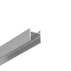 Påbygg 2m aluminiumprofil COZY12 C/U1 - Anodisert, påbygging, LED skinne