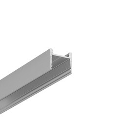 Påbygg 2m aluprofil HOOD14 F/U1 - Anodisert, påbygging, LED skinne