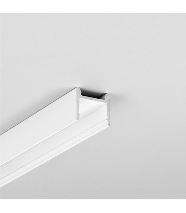 2m aluprofil HOOD14 F/U1 - Hvitlakkert, påbygging, LED skinne 2m aluprofil HOOD14 F/U1 - Hvitlakkert, påbygging, LED skinne