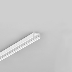 Påbygg 2m aluminiumsprofil SLIM8 AC2/Z - Hvit lakkert, påbygg, LED skinne