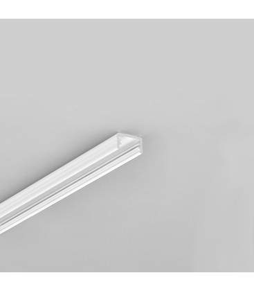 2m aluminiumsprofil SLIM8 AC2/Z - Hvit lakkert, påbygg, LED skinne 2m aluminiumsprofil SLIM8 AC2/Z - Hvit lakkert, påbygg, LED skinne