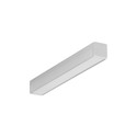 2m alu profil SMART10 AC2/Z - Ubehandlet aluminium, påbygg, LED skinne
