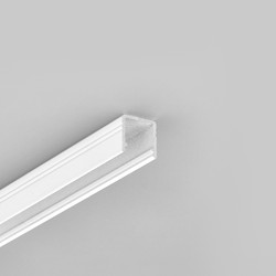 Påbygg 2m aluminiumsprofil SMART10 AC2/Z - Hvit lakkert, påbygging, LED skinne
