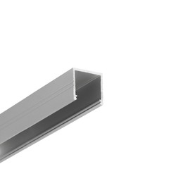Påbygg 1m aluminiumsprofil SMART16 BC3/U4 - Anodisert, påbygg, LED skinne