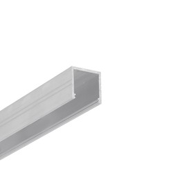 Påbygg 2m aluprofil SMART16 BC3/U4 - Ubehandlet aluminium, påbygging, LED skinne