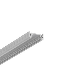 Påbygg 1m alu-profil SURFACE10 BC/UX - Ubehandlet aluminium, påbygging, LED skinne