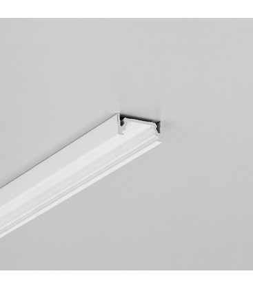 2m aluprofil SURFACE10.V2 BC/U - Hvit lakkert, påbygg, LED skinne 2m aluprofil SURFACE10.V2 BC/U - Hvit lakkert, påbygg, LED skinne