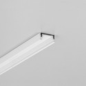 2m aluprofil SURFACE10.V2 BC/U - Hvit lakkert, påbygg, LED skinne