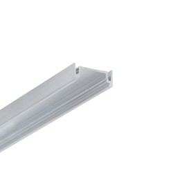 Påbygg 2m aluprofil SURFACE14.V2 EE7F/Y - Ubehandlet aluminium, påbygg, LED skinne
