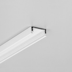 Påbygg 2m aluprofil SURFACE14.V2 EE7F/Y - Hvit lakkert, påbygging, LED skinne