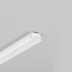 Påbygg 1m aluprofil UNI12 BCD/U - Hvit lakkert, påbygg, LED skinne