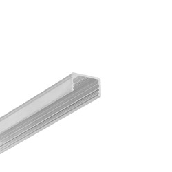 Påbygg 2m aluminiumsprofil UNI14 BC3/Y - Ubehandlet aluminium, påbygg, LED skinne
