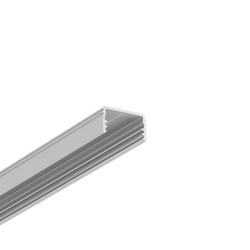 Påbygg 2m aluprofil UNI14 BC3/Y - Anodisert, påbygging, LED skinne