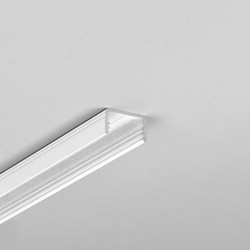 Påbygg 2m aluprofil UNI14 BC3/Y - Hvit lakkert, påbygging, LED skinne