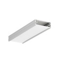 1m aluprofil WIDE24 G/W - Anodisert, påbygning, LED-skinne