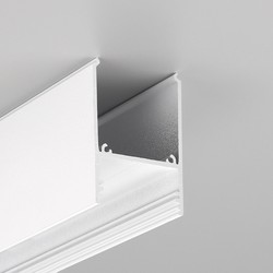 LED profil 1m aluminiumsprofil COMBO30-01 ACDE-9 - Hvit lakkert, påbygging, LED skinne