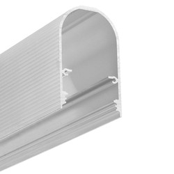 LED profil 1m aluminiumsprofil NAMI23 CD-9 - Ubehandlet aluminium, påbygg, LED-skinne