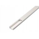 PVC profil 16x7 til LED strip - 1 meter, hvit, inkl. melkehvitt deksel