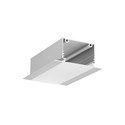 2m aluminiumsprofil PHIL RECESSED C10 - Anodisert, innfelt, LED skinne