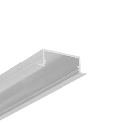 Belysning 1m aluminiumsprofil VARIO30-06 ACDE-9/U9 - Ubehandlet aluminium, innfelt, LED-skinne