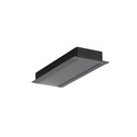 1m aluprofil VARIO30-06 ACDE-9/U9 - Svart anodisert, innfelt, LED skinne