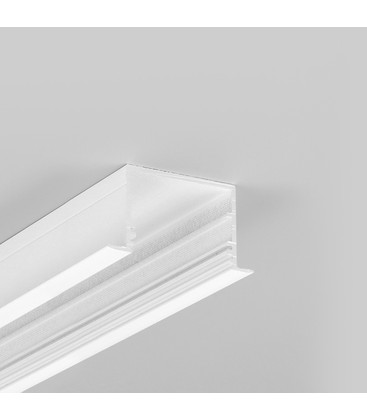 1m aluminiumsprofil VARIO30-07 ACDE-9/U9 - Hvit lakkert, innbygget, LED skinne 1m aluminiumsprofil VARIO30-07 ACDE-9/U9 - Hvit lakkert, innbygget, LED skinne