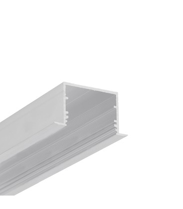 2m aluminiumsprofil VARIO30-07 ACDE-9/U9 - Ubehandlet aluminium, innfelt, LED-skinne