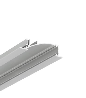 2m aluprofil FLAT8 H/UX - Anodisert, innfelt, LED skinne 2m aluprofil FLAT8 H/UX - Anodisert, innfelt, LED skinne
