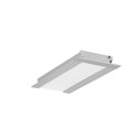 2m aluprofil FLAT8 H/UX - Anodisert, innfelt, LED skinne