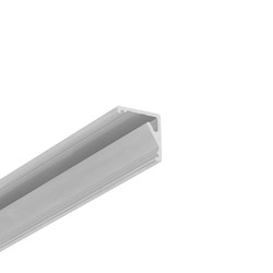 LED profil 1m aluprofil CABI12 E - Ubehandlet aluminium, hjørne, LED skinne