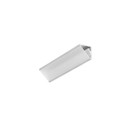 1m aluprofil CABI12 E - Ubehandlet aluminium, hjørne, LED skinne