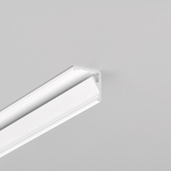 LED profil 1m aluminiumsprofil CABI12 E - Hvit lakkert, hjørne, LED skinne