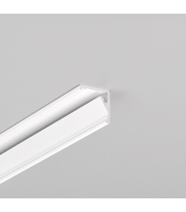 1m aluminiumsprofil CABI12 E - Hvit lakkert, hjørne, LED skinne 1m aluminiumsprofil CABI12 E - Hvit lakkert, hjørne, LED skinne