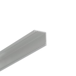 LED profil 1m aluminiumsprofil CABI12 DUO E - Anodisert, hjørne, LED skinne