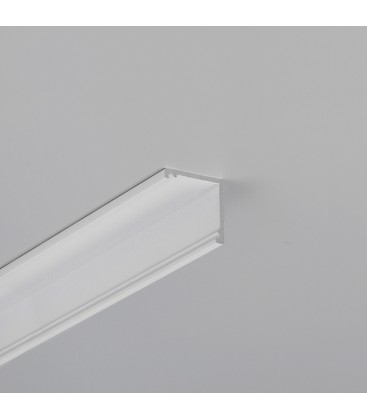 2m aluprofil CABI12 DUO E - Hvit lakkert, hjørne, LED-skinne 2m aluprofil CABI12 DUO E - Hvit lakkert, hjørne, LED-skinne