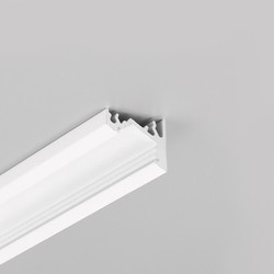 Hjørne 2m aluprofil CORNER10 BC/UX - Hvit lakkert, hjørne, LED-skinne
