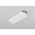 2m aluprofil CORNER10 BC/UX - Hvit lakkert, hjørne, LED-skinne