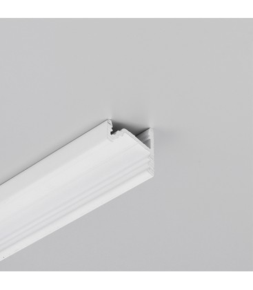 1m aluminiumsprofil CORNER10.V2 A1C/U1 - Hvit lakkert, hjørne, LED skinne