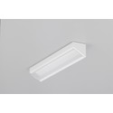 1m aluminiumsprofil CORNER10.V2 A1C/U1 - Hvit lakkert, hjørne, LED skinne