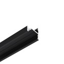 2m aluprofil CORNER10.V2 A1C/U1 - Sort anodisert, hjørne, LED skinne