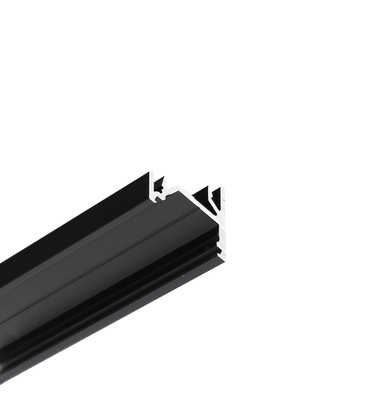 1m alu-profil CORNER12.V2 EF/U - Svart anodisert, hjørne, LED-skinne 1m alu-profil CORNER12.V2 EF/U - Svart anodisert, hjørne, LED-skinne