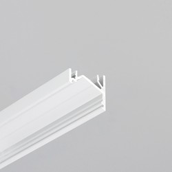 Hjørne 2m aluminiumprofil CORNER12.V2 EF/U - Hvit lakkert, hjørne, LED skinne