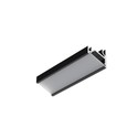 2m aluprofil CORNER12.V2 EF/U - Sort anodisert, hjørne, LED skinne