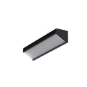 2m aluprofil CORNER12.V2 EF/U - Sort anodisert, hjørne, LED skinne