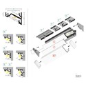 1m aluprofil CORNER14 EE7F/TY - Hvit lakkert, hjørne, LED skinne