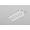 2m aluminiumsprofil CORNER14 EE7F/TY - Hvit lakkert, hjørne, LED skinne