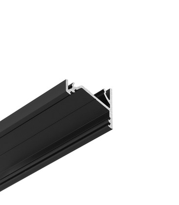 2m aluprofil CORNER16.V2 AC-6/TY - Sort anodisert, hjørne, LED skinne 2m aluprofil CORNER16.V2 AC-6/TY - Sort anodisert, hjørne, LED skinne