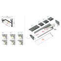 2m aluprofil CORNER16.V2 AC-6/TY - Sort anodisert, hjørne, LED skinne
